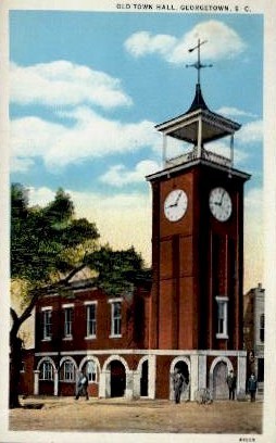 Old Town Hall - Georgetown, South Carolina SC Postcard