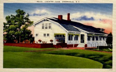 Country Club - Greenville, South Carolina SC Postcard