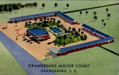 Orangeburg Motor Court - South Carolina SC Postcard