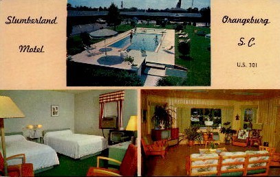 Slumberland Motel - Orangeburg, South Carolina SC Postcard
