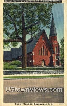 Christ Church - Greenville, South Carolina SC Postcard