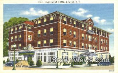 Claremont Hotel - Sumter, South Carolina SC Postcard