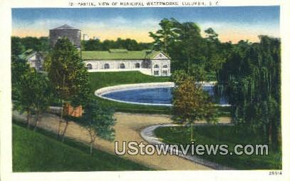 Municipal Waterworks - Columbia, South Carolina SC Postcard