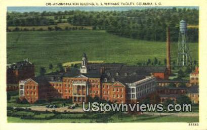 Admin, Bldg, US Veterans' Facility - Columbia, South Carolina SC Postcard