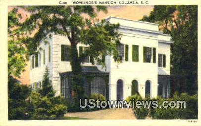 Governor's Mansion - Columbia, South Carolina SC Postcard