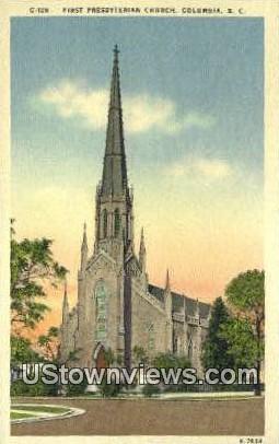 First Presbyterian Church - Columbia, South Carolina SC Postcard