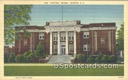 Central School - Sumter, South Carolina SC Postcard