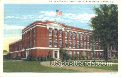 Girls' High School - Sumter, South Carolina SC Postcard