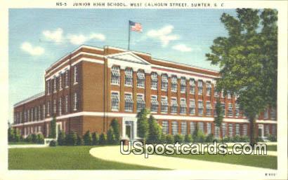 Junior High School - Sumter, South Carolina SC Postcard