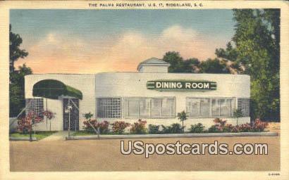Palms Restaurant - Ridgeland, South Carolina SC Postcard
