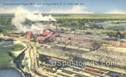 International Paper Mill - Georgetown, South Carolina SC Postcard