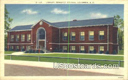 Library, Benedict College - Columbia, South Carolina SC Postcard