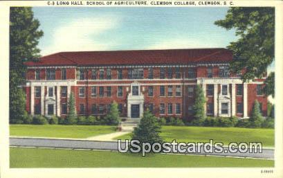 School of Agriculture, Clemson College - South Carolina SC Postcard