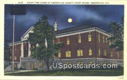 Greenville County Court House - South Carolina SC Postcard