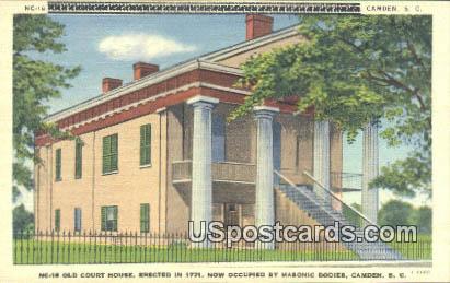 Old Court House - Camden, South Carolina SC Postcard