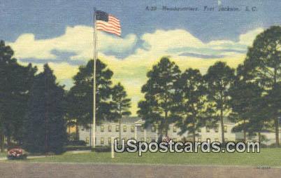 Headquarters - Fort Jackson, South Carolina SC Postcard