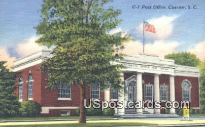 Post Office - Cheraw, South Carolina SC Postcard
