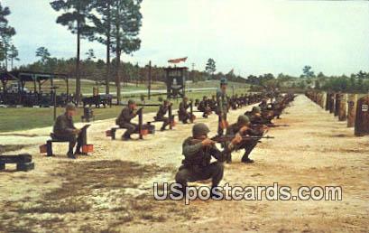 Modern Train Fire Range - Fort Jackson, South Carolina SC Postcard