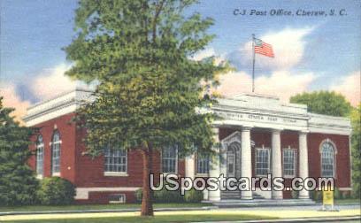 Post Office - Cheraw, South Carolina SC Postcard