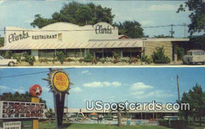 Quality Courts Motel Clark's & Restaurant - Santee, South Carolina SC Postcard