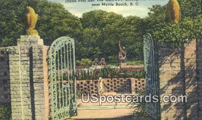 Diana Pool, Brookgreen Gardens - Myrtle Beach, South Carolina SC Postcard