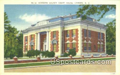 Kershaw County Court House - Camden, South Carolina SC Postcard