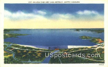 Saluda Dam - Lake Murray, South Carolina SC Postcard