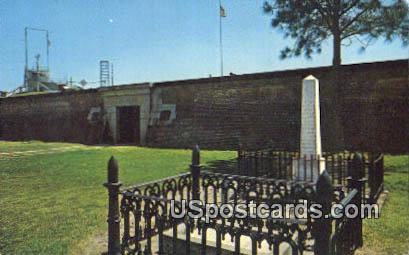 Grave of Indian Chief Osceola Fort Moultrie - Sullivans Island, South Carolina SC Postcard