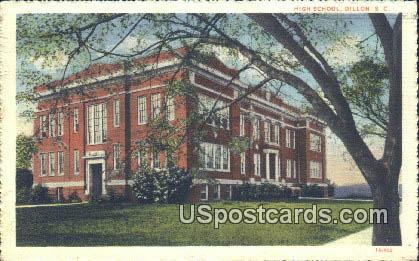 High School - Dillon, South Carolina SC Postcard