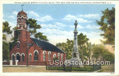 Prince George Winyah Church - Georgetown, South Carolina SC Postcard