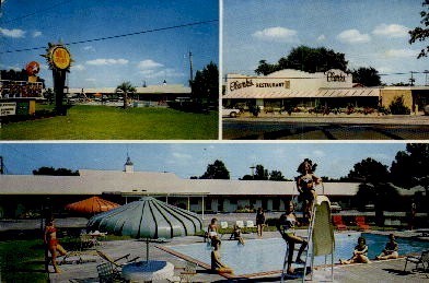 Clark's Motel and Restaurant - Santee, South Carolina SC Postcard