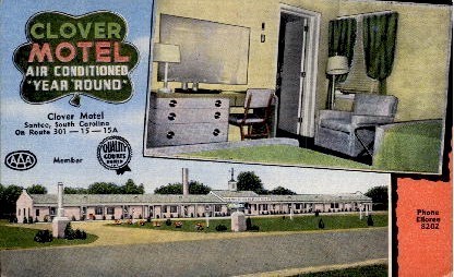 Clover Motel  - Santee, South Carolina SC Postcard