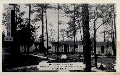 The Manors Motor Court - Society Hill, South Carolina SC Postcard