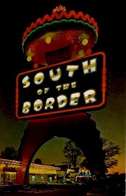 Pedro Sign - South of the Border, South Carolina SC Postcard