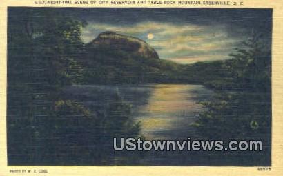 Table Rock Mountain - Greenville, South Carolina SC Postcard
