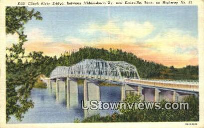 Clinch River Bridge - Knoxville, Tennessee TN Postcard