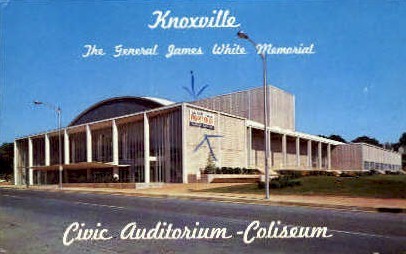 Civic Auditorium-Coliseum  - Knoxville, Tennessee TN Postcard