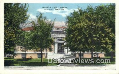 Jackson Free Library  - Tennessee TN Postcard