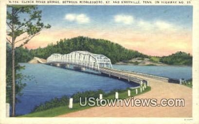 Clinch River Bridge - Knoxville, Tennessee TN Postcard