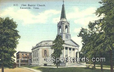 First Baptist Church - Knoxville, Tennessee TN Postcard