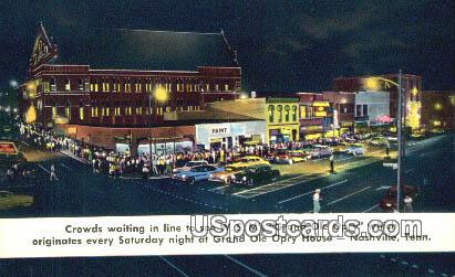 Grand Ole Opry House - Nashville, Tennessee TN Postcard