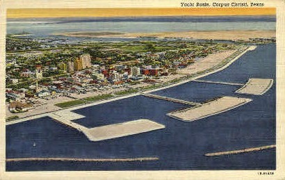 Yacht Basin - Corpus Christi, Texas TX Postcard