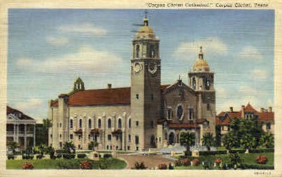 Cathedral - Corpus Christi, Texas TX Postcard