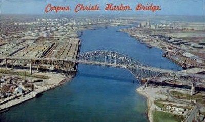 Harbor Bridge  - Corpus Christi, Texas TX Postcard