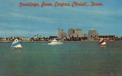 Greetings - Corpus Christi, Texas TX Postcard