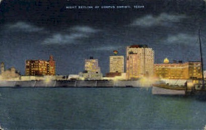 Skyline - Corpus Christi, Texas TX Postcard