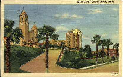 Spohn Park - Corpus Christi, Texas TX Postcard