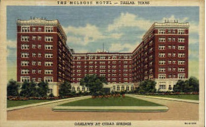The Melrose Hotel - Dallas, Texas TX Postcard