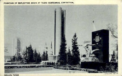 Fountain of Reflecting Basin  - Dallas, Texas TX Postcard