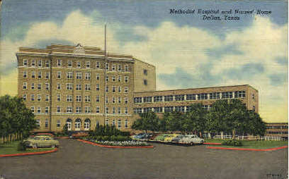 Methodist Hospital And Nurses' Home - Dallas, Texas TX Postcard
